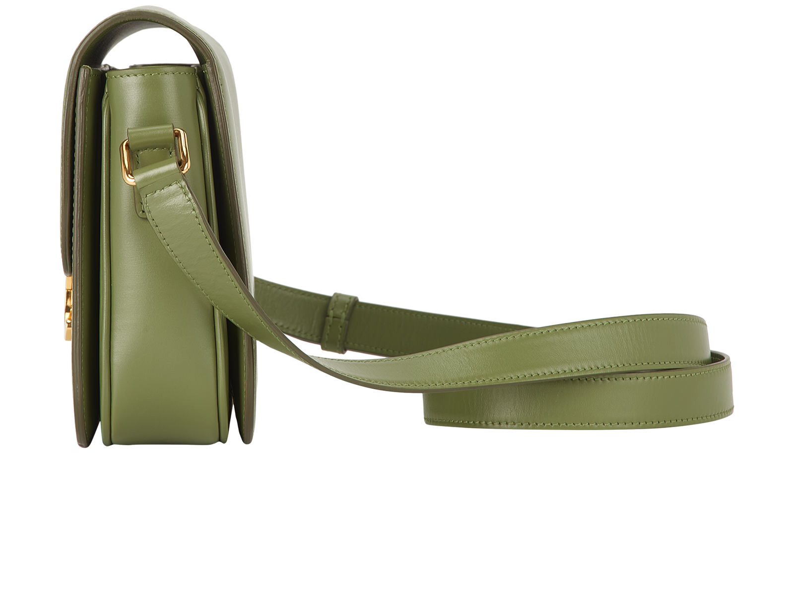 Teen Triomphe Crossbody, &pound;1,500, Handbags, Green, Leather, Bottom view